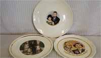 Presidential Collector Plates-Kennedy & Eisenhower