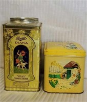 Pair of Vintage Advertising Collector Tins