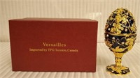Beautiful Versailles Jeweled Egg Trinket Box w box