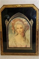Vintage Victorian Style Framed Print of a Woman
