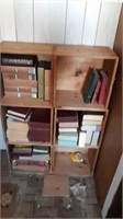 Crate bookcase & Books