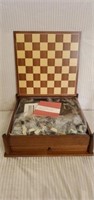 Vintage History Channel Club Wooden Game Box