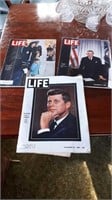 3 Life magazines 1963.