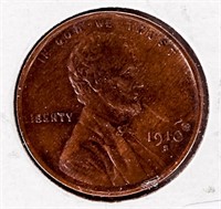Coin 1910-S Lincoln Wheat Cent in Brown Uncirculat