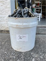 Group: Bucket of Mixed Galvanized Chain