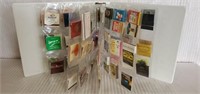 Binder Full of Vintage Collectible Match Boxes