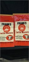 Frank's cattle manure vintage bags
