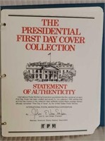 Binder of Presidential First Day Cover Collection