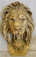 Very Nice Large Chalkware Lion Bust