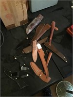 Collection of knife sheaths