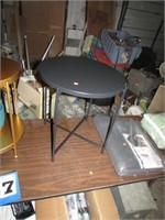 SMALL BLACK PLANT STAND / PATIO TABLE