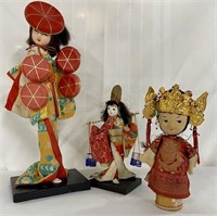 3 Asian Type Dolls