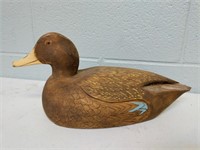12" Hand-carved Hand-painted Wood Duck