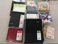 Large lot of new 2020 daily planners and calendars