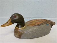 17" Hand-carved Hand-painted Wood Duck
