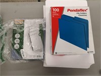 Pendaflex letter size file folders and large paper