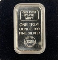 .999 1 Troy oz Silver Ingot