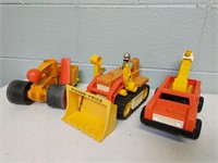 Vintage Fisher Price Construction Site Vehicles