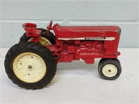 Vintage Red International Metal Diecast Tractor