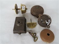 vintage door bell parts (1-pat. 1874)
