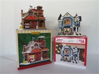 2 Christmas displays-house (elec.), works &