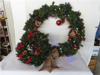 Christmas wreaths - 3'diameter & 22"d