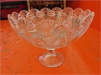 large glass fruit bowl