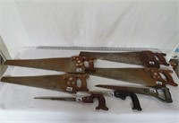 4 wood saws incl 3 Disston & other Can. Made