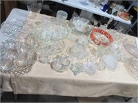 Table of glass and crystal