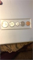 1961-D Uncirculated Year Set in Plastic Holder