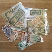 16 Pieces of Foreign Paper Money