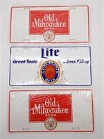 Old Milwaukee and Miller Lite Tags
