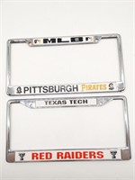 Metal License Plate Frames MLB Pittsburgh Pirates