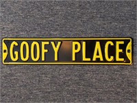 Goofy Place Metal Sign 28"