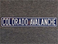 Colorado Avalanche Metal Sign 36"