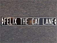 Felix the Cat Lane Metal Sign 36"