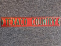 Texaco County Metal Sign 36"