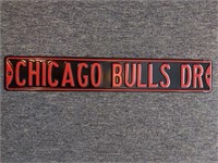Chicago Bulls Dr Metal Sign 36"