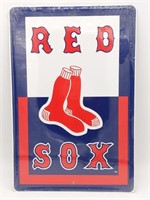 Red Sox Metal Sign 12" x 18"