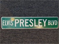 Elvis Presley Blvd Metal Sign 24"