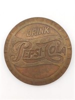 Pepsi-Cola Brass Belt Buckle 3"