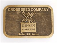 Cross Seed Company Bunker Hill, Kansas 3.25" -
