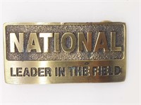 Armco National Leader in the Field Belt Buckle 4"
