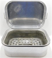 * Vintage Wear-Ever Aluminum Roaster Pan with