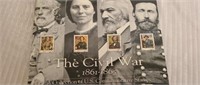 The Civil War a Collection of Commenorative stamps