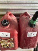 Group: (2) 5-Gal Red Gasoline Tanks