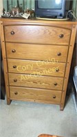 Basset 5 drawer chest of drawers 36” wide 18”