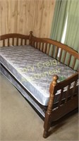 Trundle bed with Serta ortho support premier