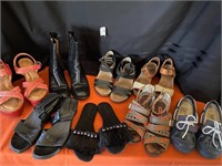 8 pair Ladies Shoes Ugg, Coach, Born +++