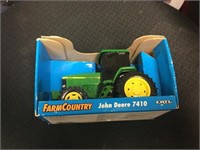 John Deere plastic farm tractor in box